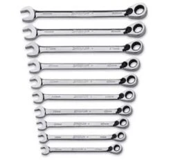 SnapOn SOEXRM710 10PC 12-Point Flank Drive Plus Metric Ratcheting Box/Open End Combination Wrench Set