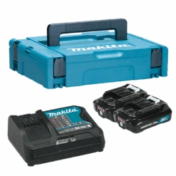 Makita MKP1SA122 FAST Charger (DC10SB) 2 X 12V MAX 2.0AH LI-ION Batteries (BL1021B), MAKPAC