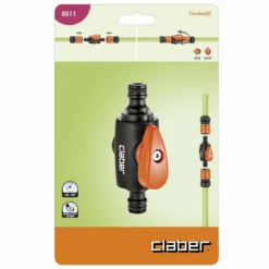 Claber 8611 Connector W/ Shut-Off Valve