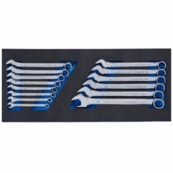BluePoint BPS4P, 14PC Combination Wrench Set On Tray High Polished Metric (MM)
