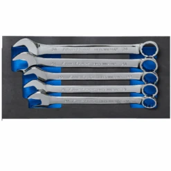 BluePoint BPS19, 5PC Large Combination Wrench Set Metric (MM)