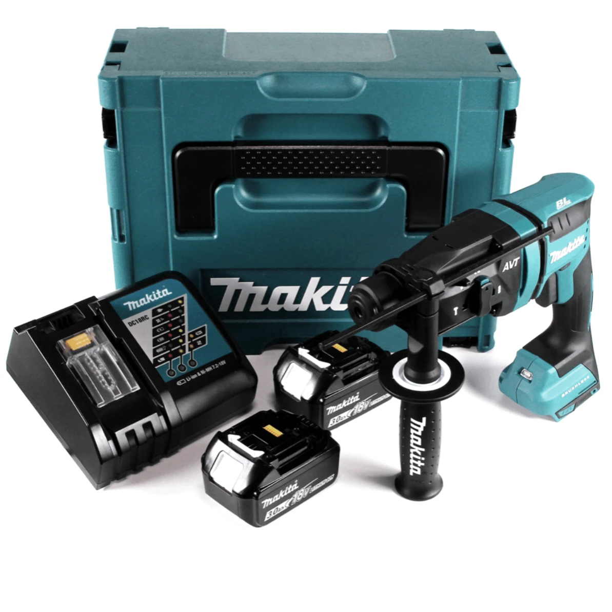 Makita DHR182RFJ 2 X 18V 3.0AH LI-ION 18MM BRUSHLESS SDS-PLUS Rotary Hammer 3 Makita DHR182RFJ 2 X 18V 3.0AH LI-ION 18MM BRUSHLESS SDS-PLUS Rotary Hammer