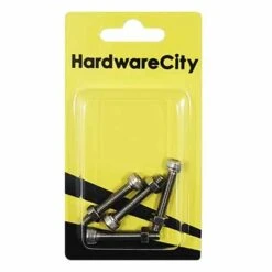 HWC SS316 Marine Fasteners, M5 X 30 Allen Cap Screws And Nut, 4PC/Pack