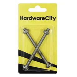 HWC SS316 Marine Fasteners, M6 X 75, Phillips Pan Screws And Nut, 2PC/Pack