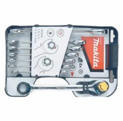 Makita B-65523, 8PC Double Ratchet Wrench Set 8,10,12,13,14,15,17,19MM
